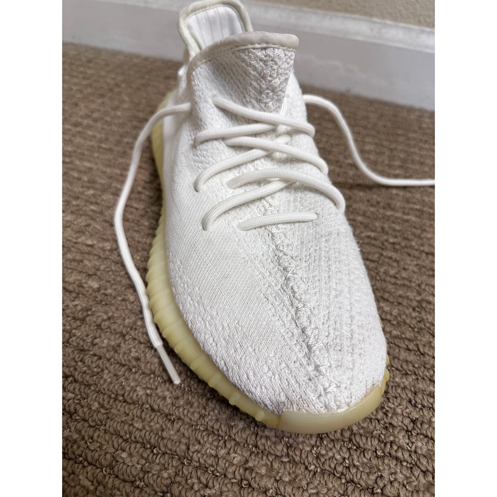 Adidas Yeezy Boost 350 V2 Cream Triple White Mens Sneakers Shoes Size US 9.5 - Picture 11 of 15